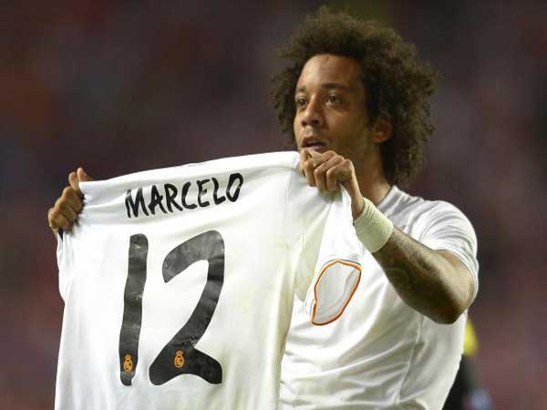 Số áo của Marcelo là bao nhiêu trong sự nghiệp?